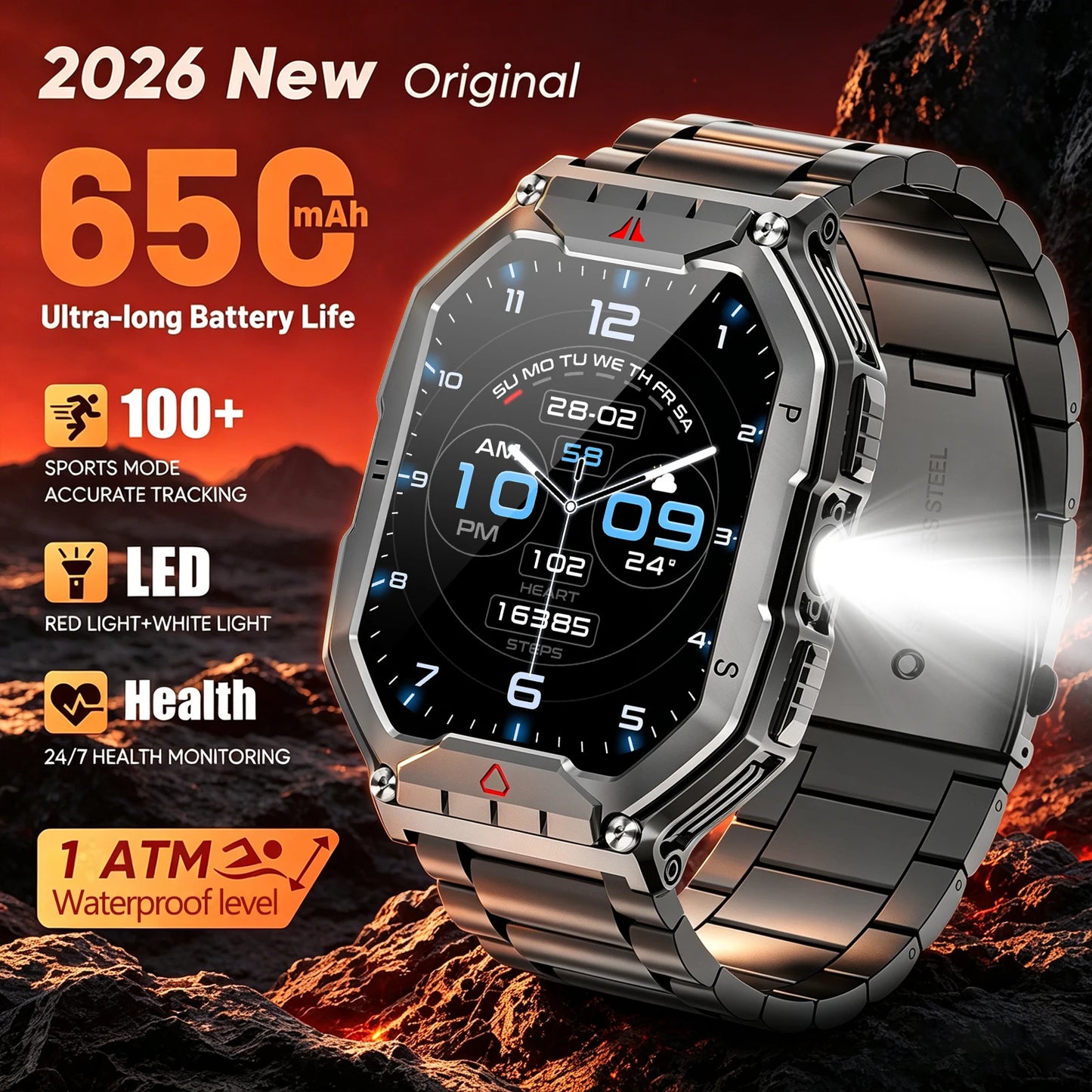 2026 Fashion 2.1 Inch AMOLED Smart Watch