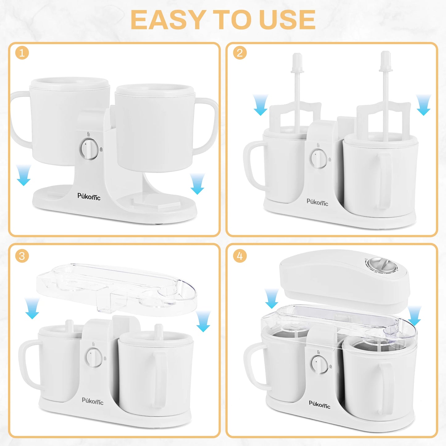 Suslas Dual Bowl Automatic Ice Cream Maker