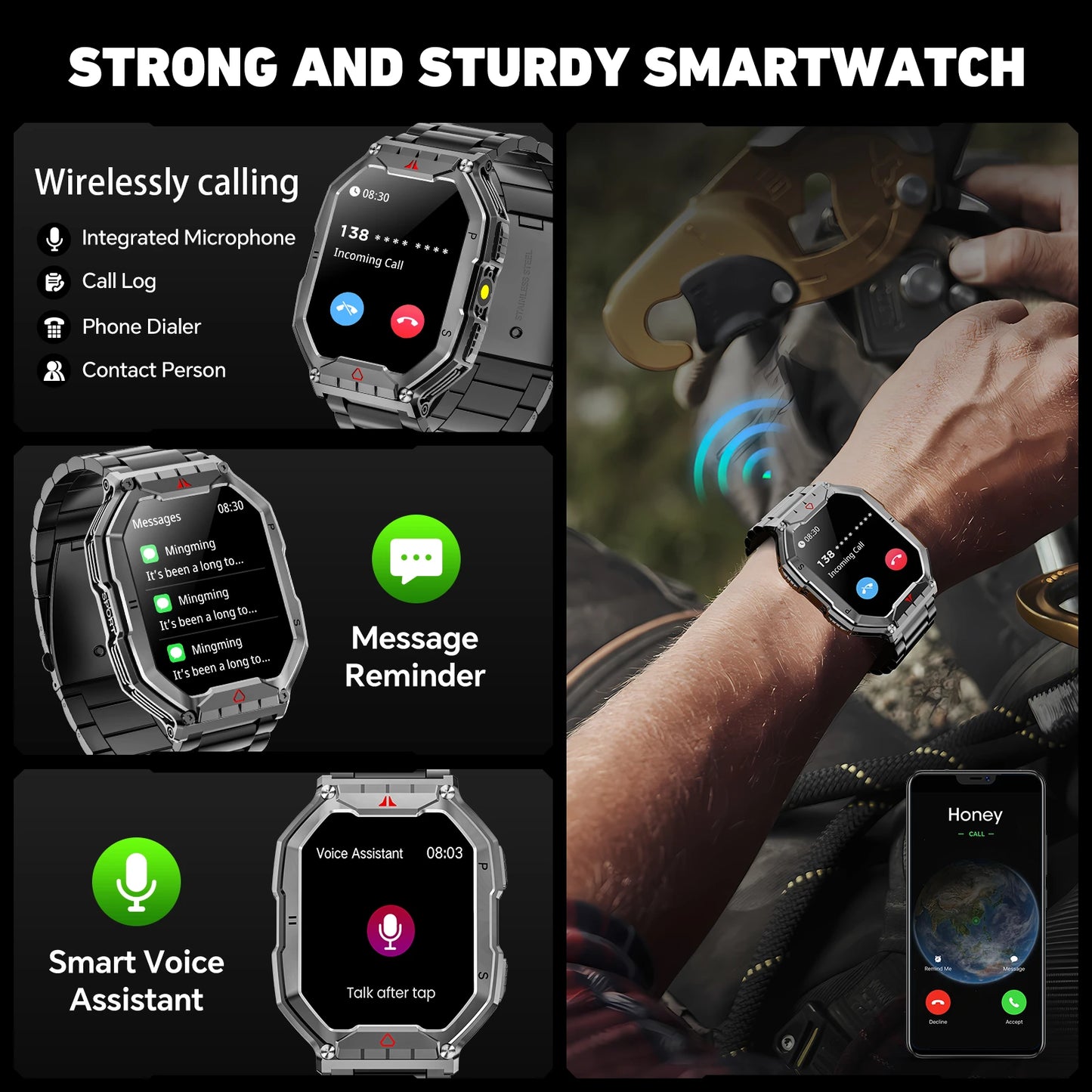 2026 Fashion 2.1 Inch AMOLED Smart Watch