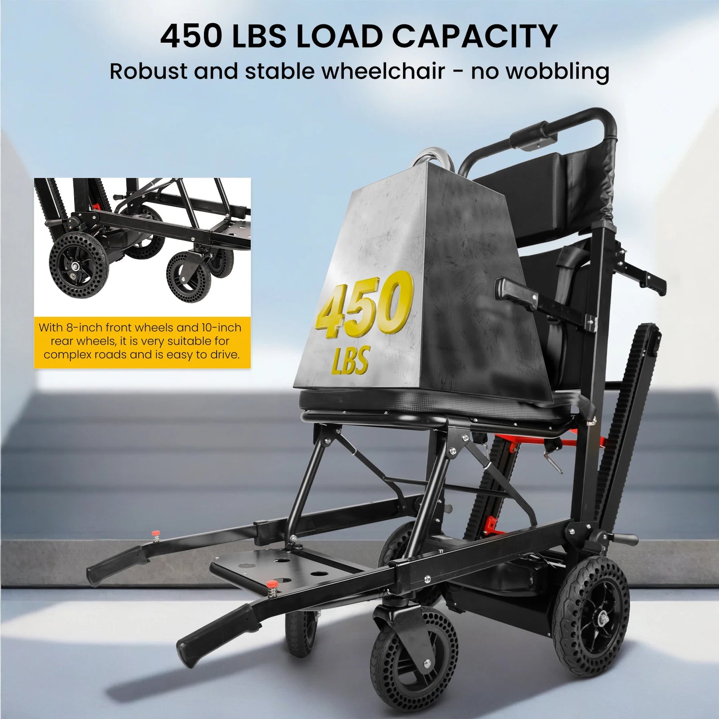 Electric Stair Climbing Chair Foldable Emergency Stair Lift