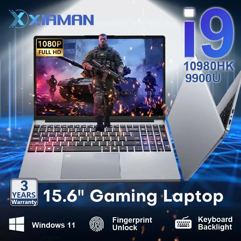 Xiaman 15.6" Gaming Laptop intel i9 10980HK/9900U