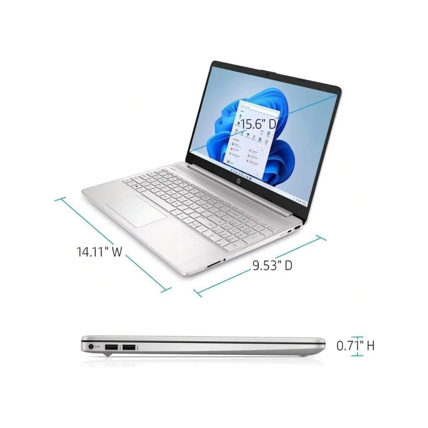 HP 15.6" HD Touchscreen Laptop, Intel Core i3-1215U