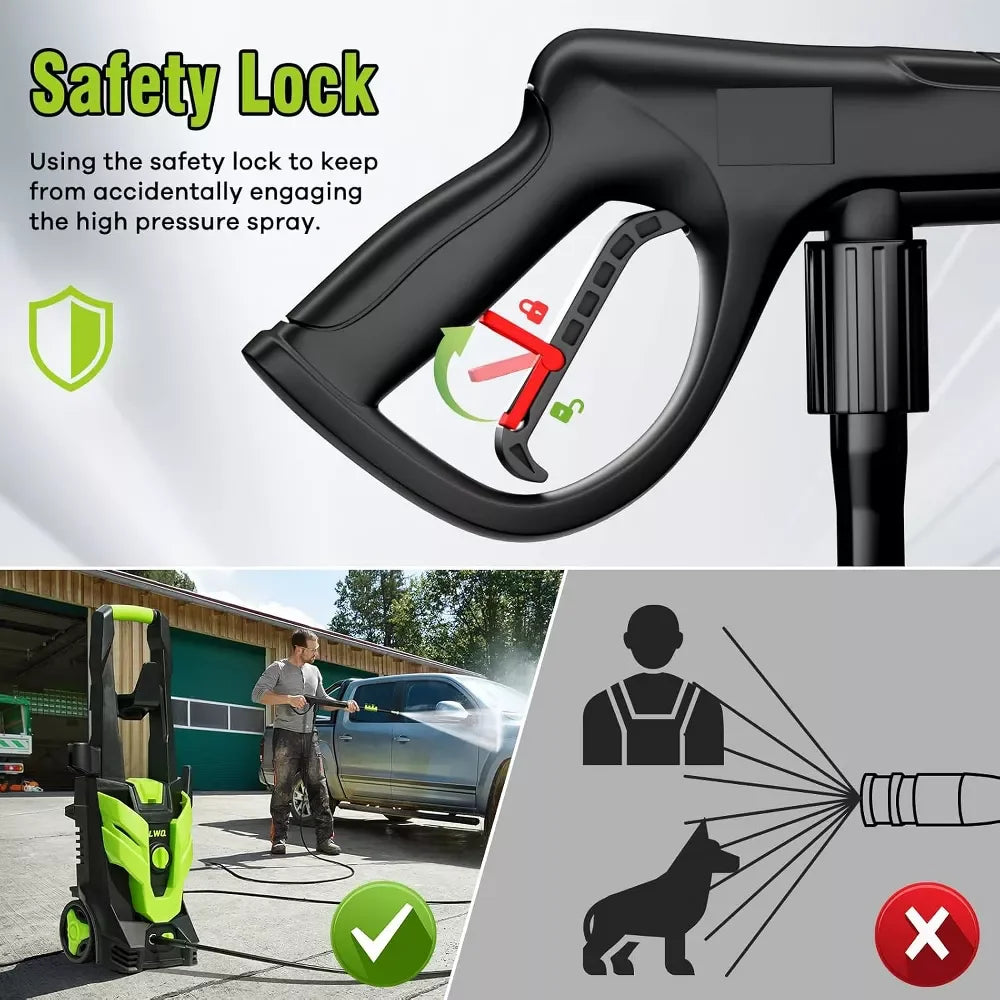 LWA Electric Pressure Washer Super Strong Pressure Washer with Foam Cannon