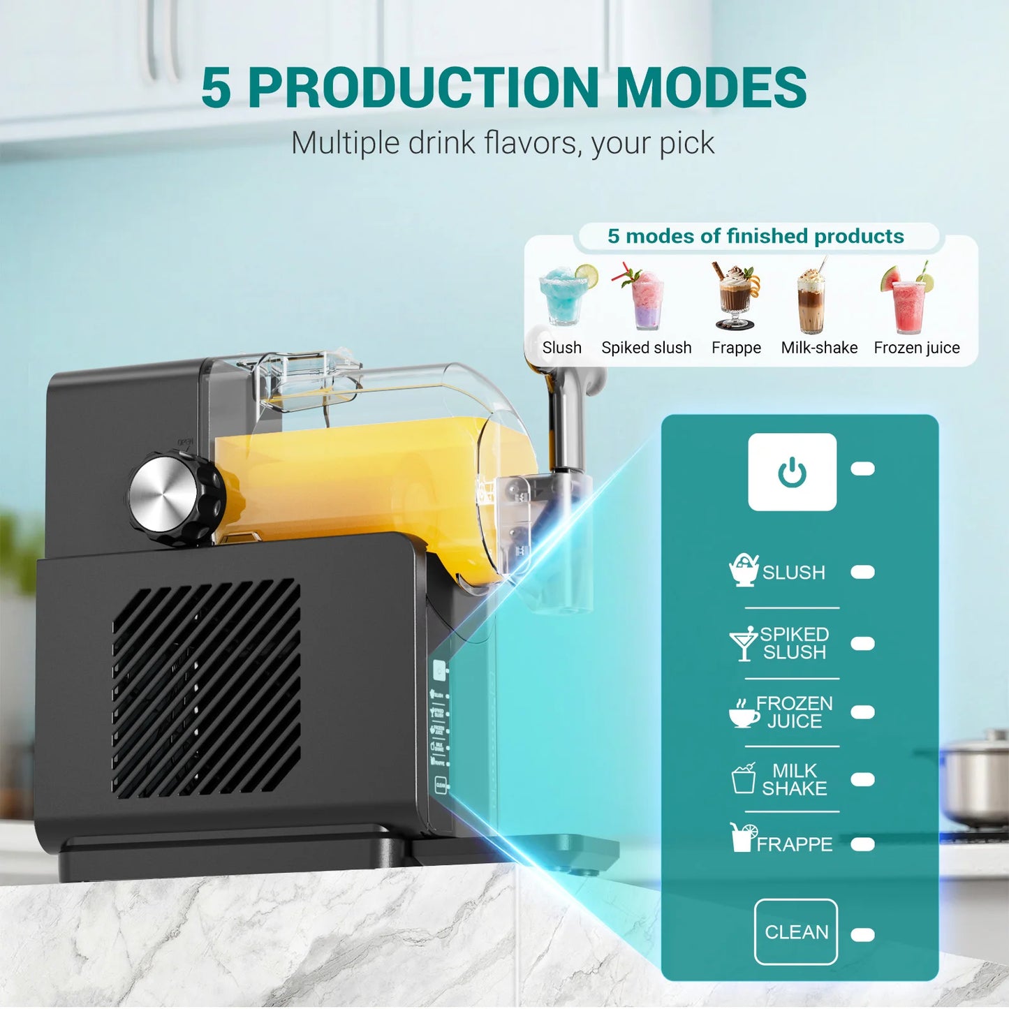 Slushie Machine for Home No Ice Needed, Frozen Drink Maker