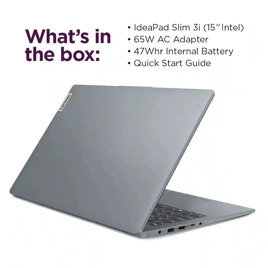 Lenovo IdeaPad Slim 3i 15.6" Full HD Laptop, Intel Core I3-N305