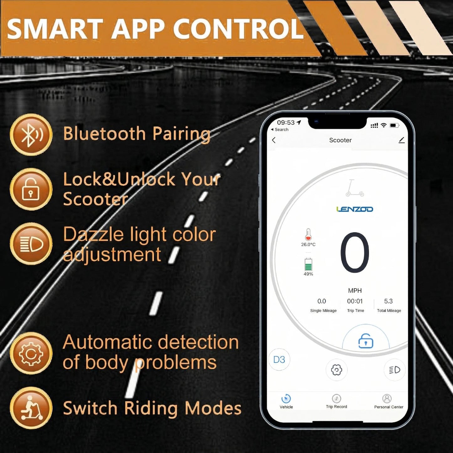 EOEOTWO Electric Scooters 40mph 2400W Dual Motors