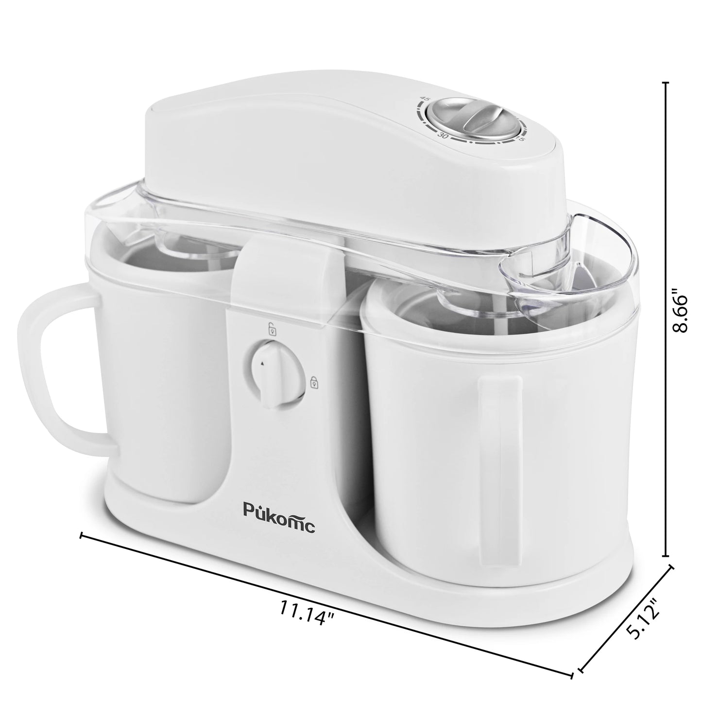 Suslas Dual Bowl Automatic Ice Cream Maker
