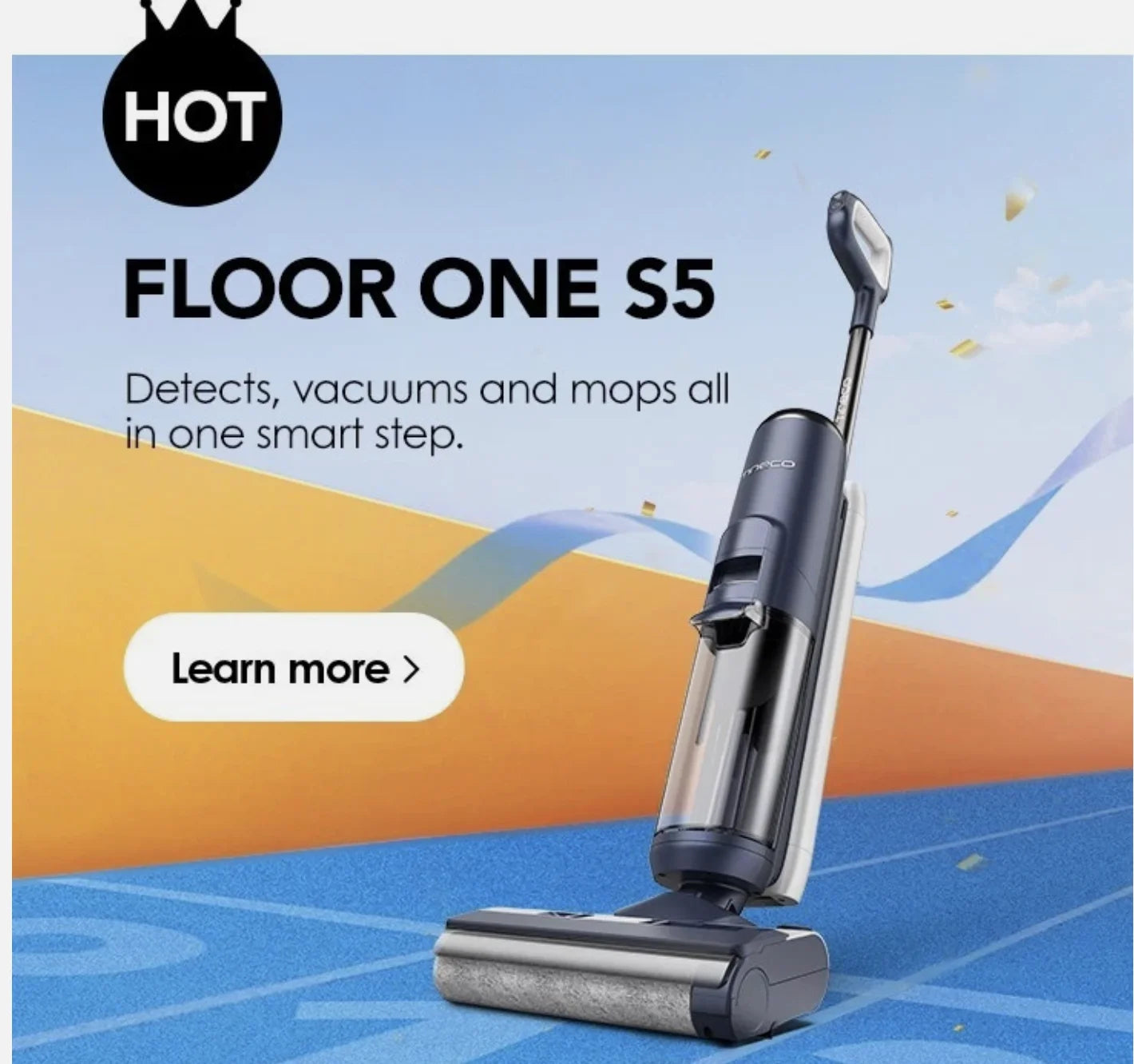 Tineco FLOOR ONE S5 Smart Cordless Wet-Dry Vacuum Cleaner