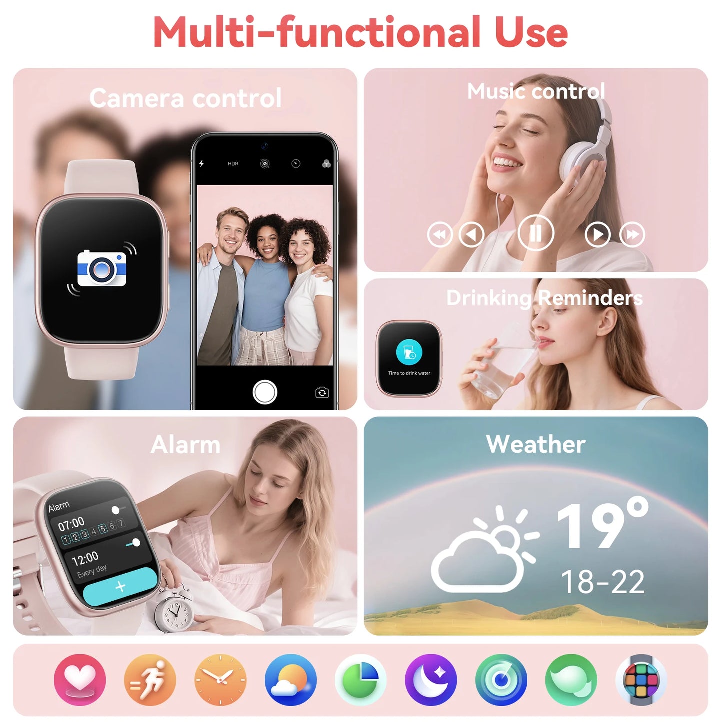 2026 Smart Watch Men 1.83" HD Screen Bluetooth Call
