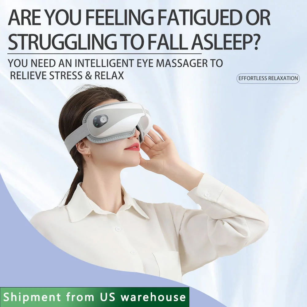 Eye Massager, Timed Wireless Remote Control, Music Function,