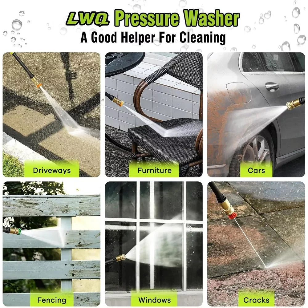 LWA Electric Pressure Washer Super Strong Pressure Washer with Foam Cannon