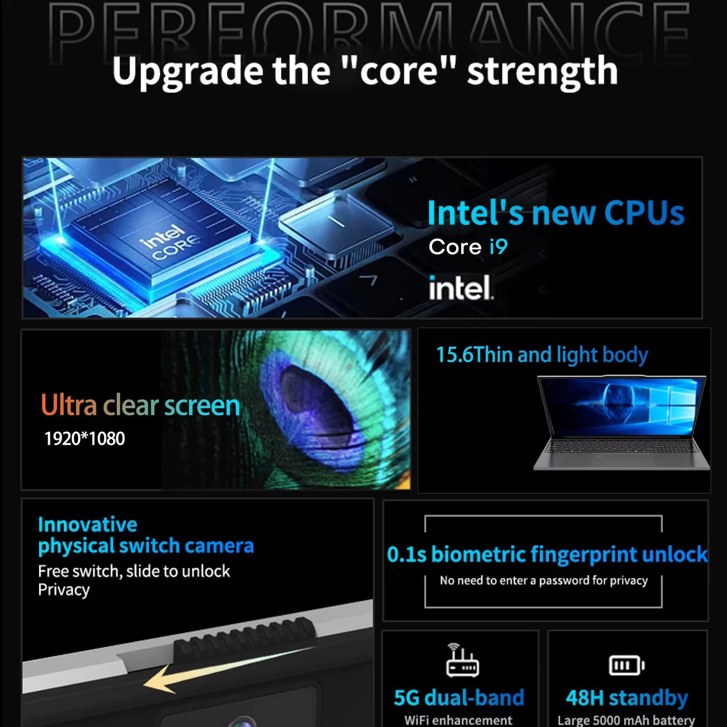 Xiaman 15.6" Gaming Laptop intel i9 10980HK/9900U