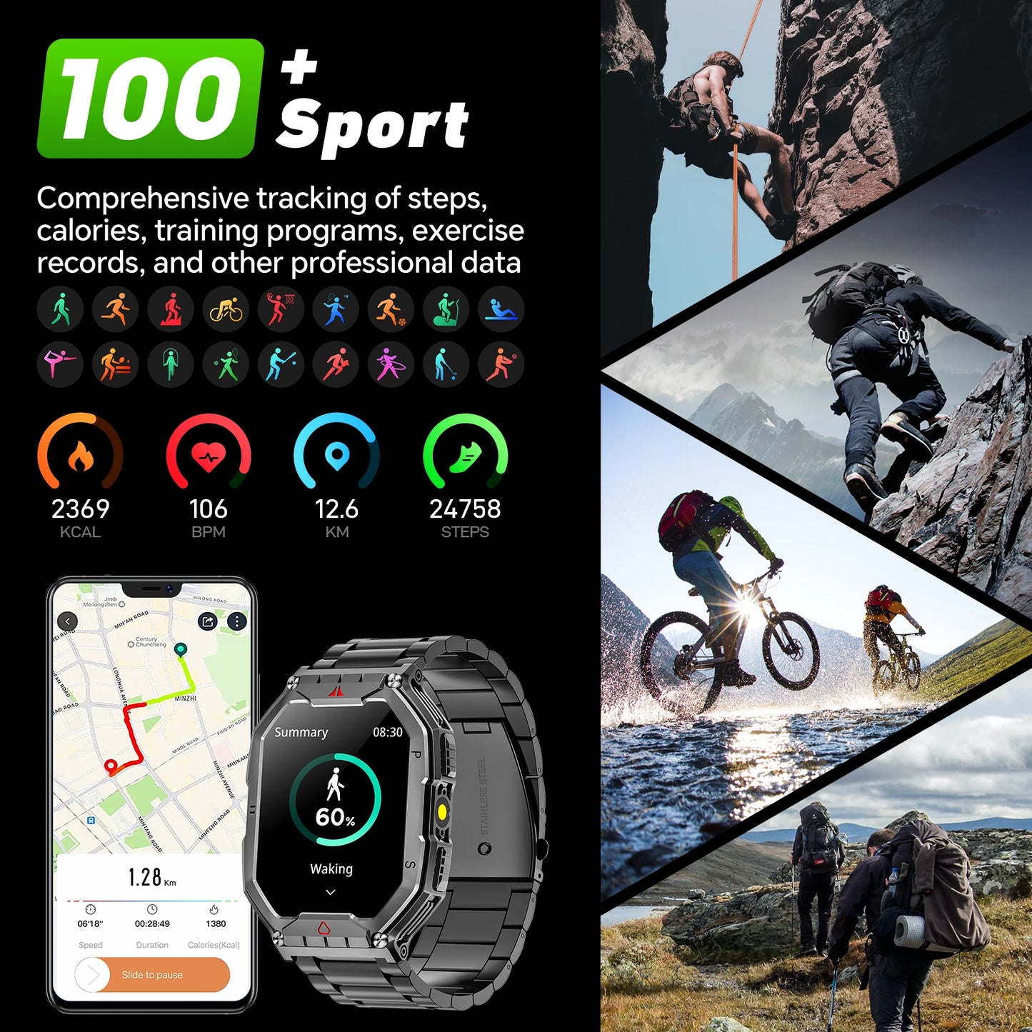 2026 Fashion 2.1 Inch AMOLED Smart Watch