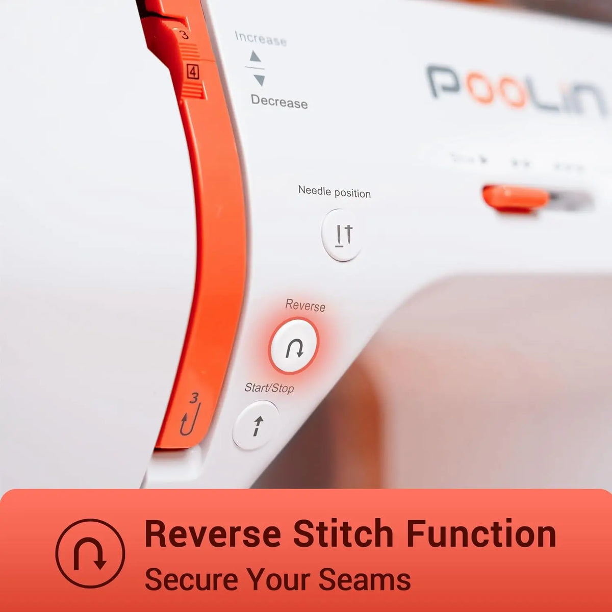 Poolin EOC02RE Sewing Machine for Beginners