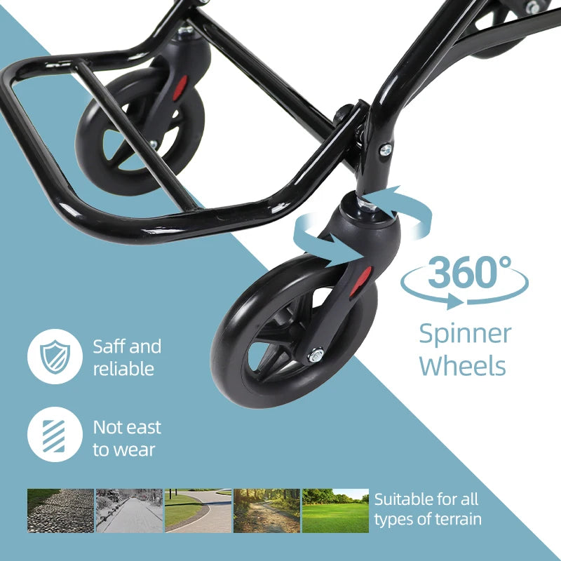 CvitalelPersd Micro Wheelchair folding wheelchair Essentials for the elderly, people with health issues, and older adults when traveling.
