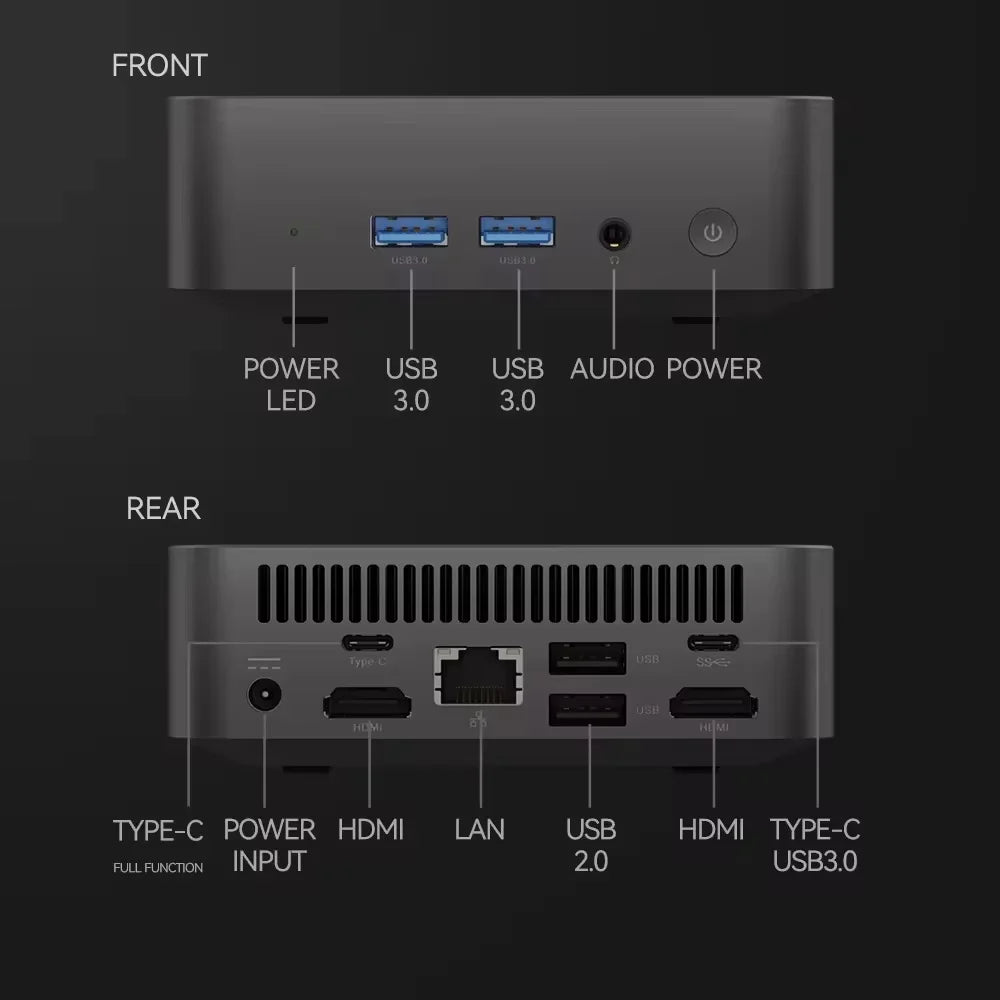 XIA MAN Portable Mini PC Intel i9 8950HK/i3 6100U