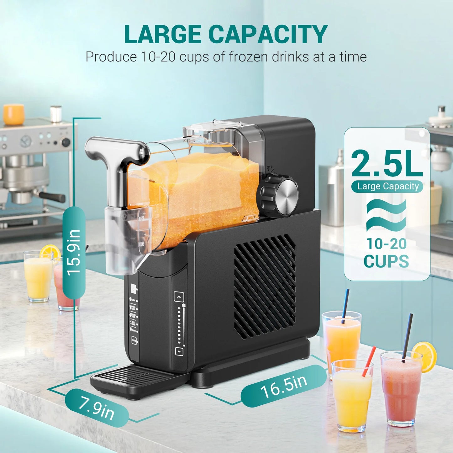 Slushie Machine for Home No Ice Needed, Frozen Drink Maker