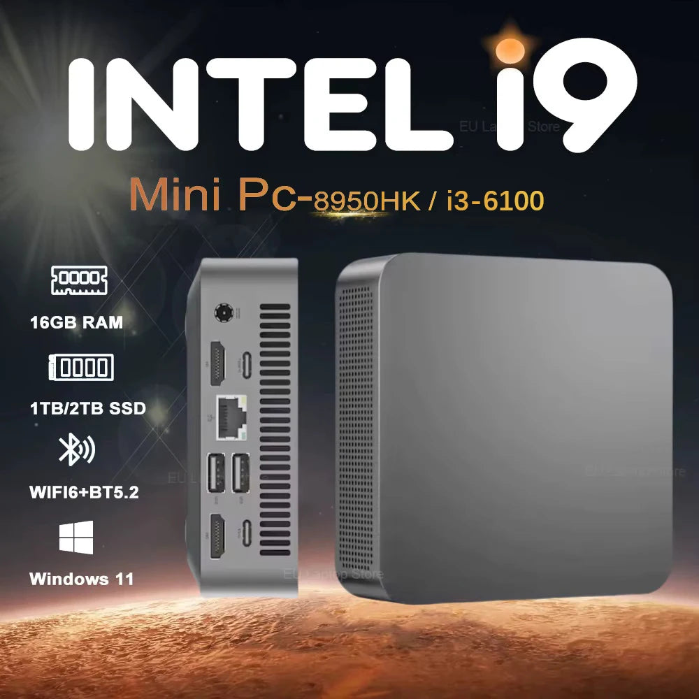 XIA MAN 2026 Portable i9 Mini PC Computer Windows 11 Intel Core i9
