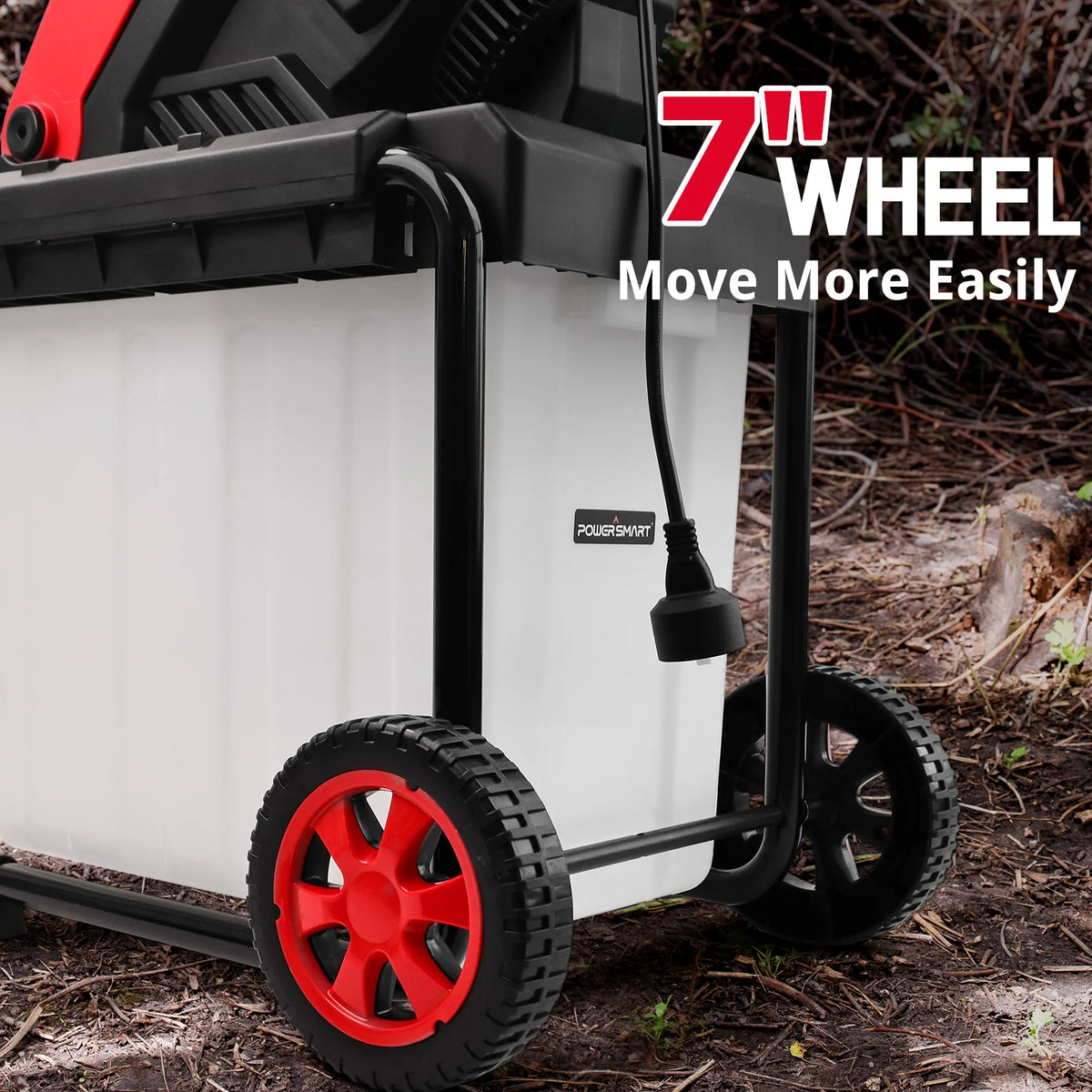 POWERSMART 15Amp Electric Wood Chipper Leaf Mulcher