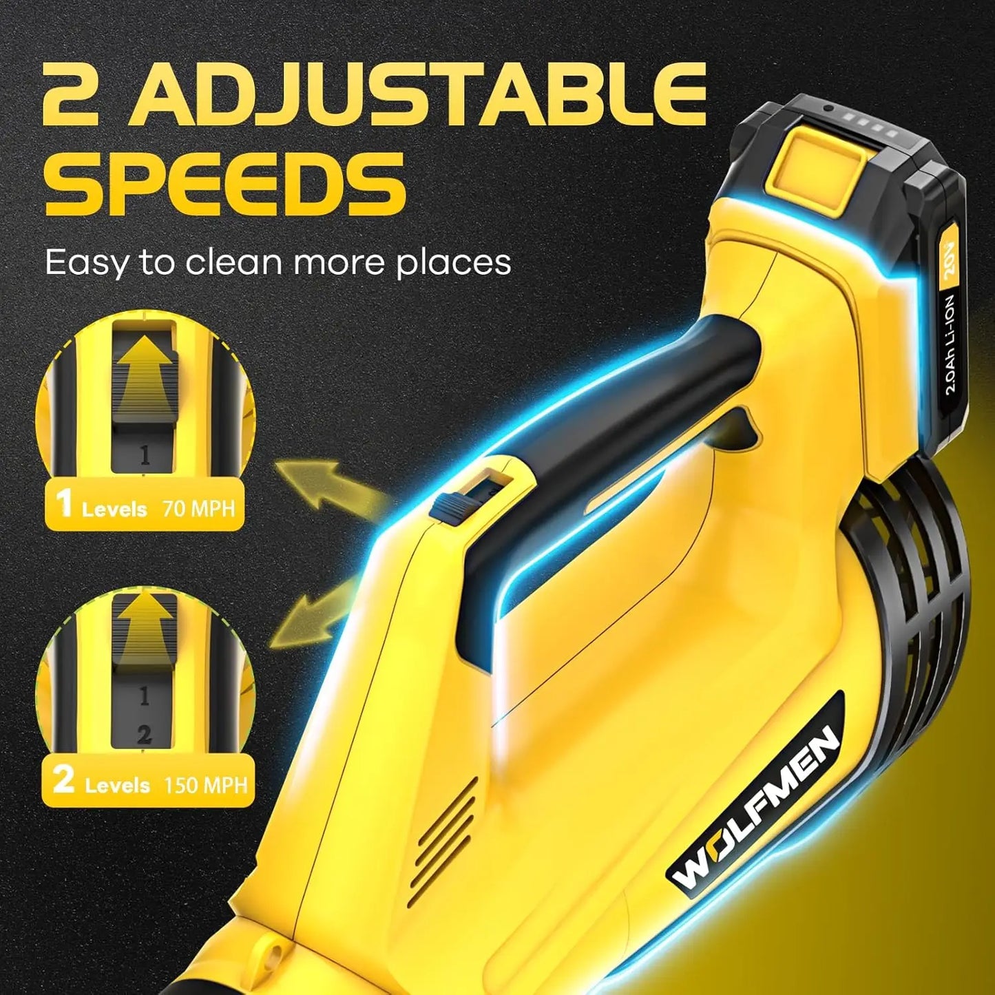 Tolife 20V Cordless Leaf Blower