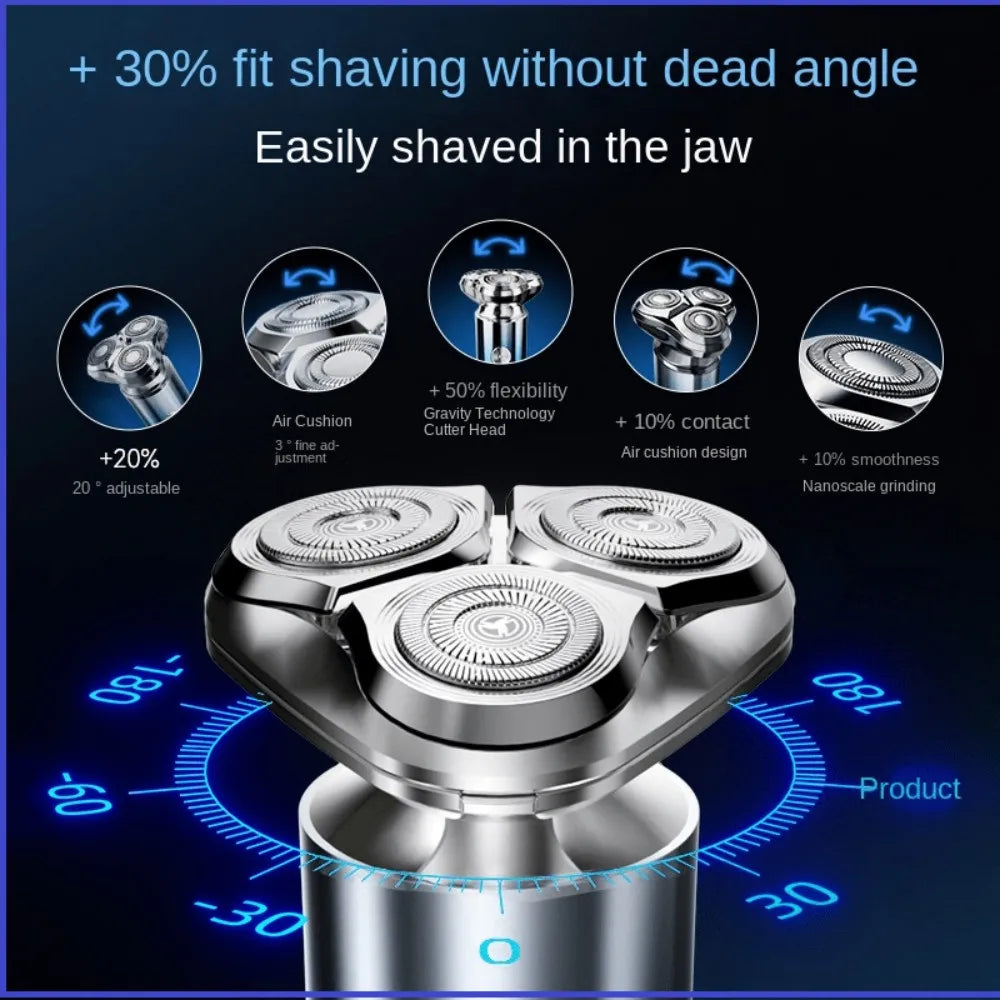 2026 Men's Electric Shaver Triple Head Razor