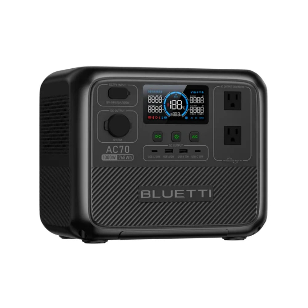 BLUETTI AC70 Portable Power Station 1000W 768Wh