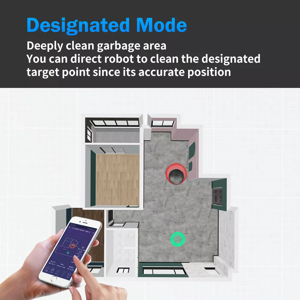 ABIR X6 Robot Vacuum Cleaner, Visual Navigation