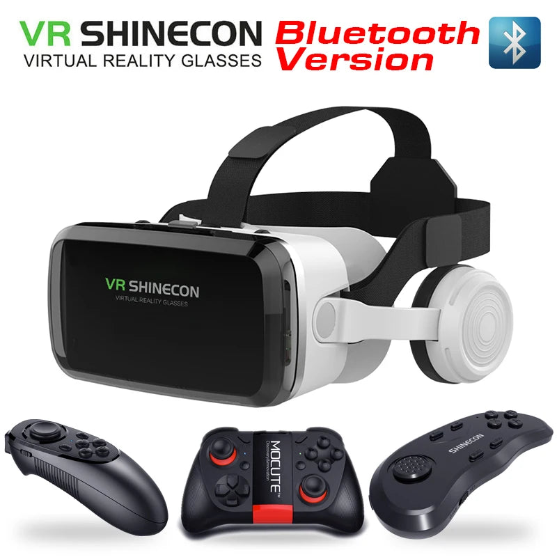 New VR SHINECON 2021 Wireless Bluetooth Stereo Headset Version Virtual Reality Glasses