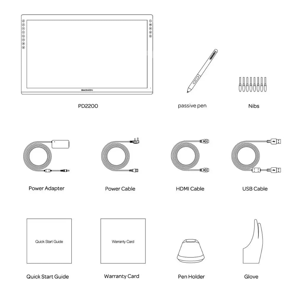Gaomon PD2200 21.5 Inch Graphics Tablet Anti-Glare