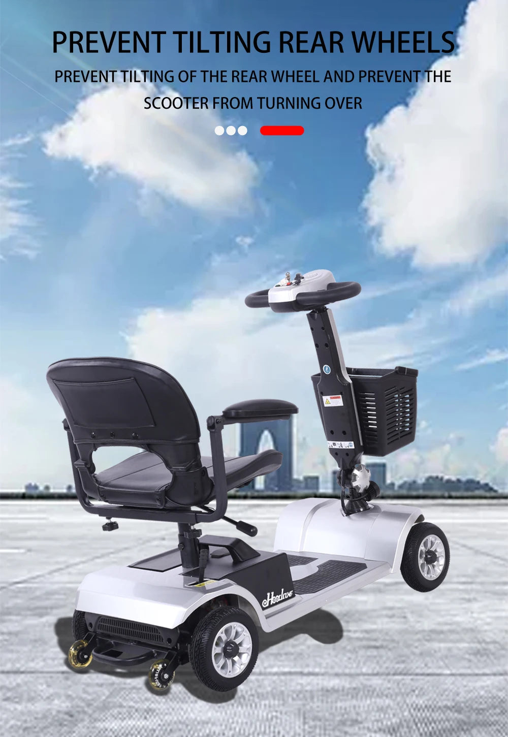 For Elderly Foldable Electric 4 Wheel Mobility Scooter