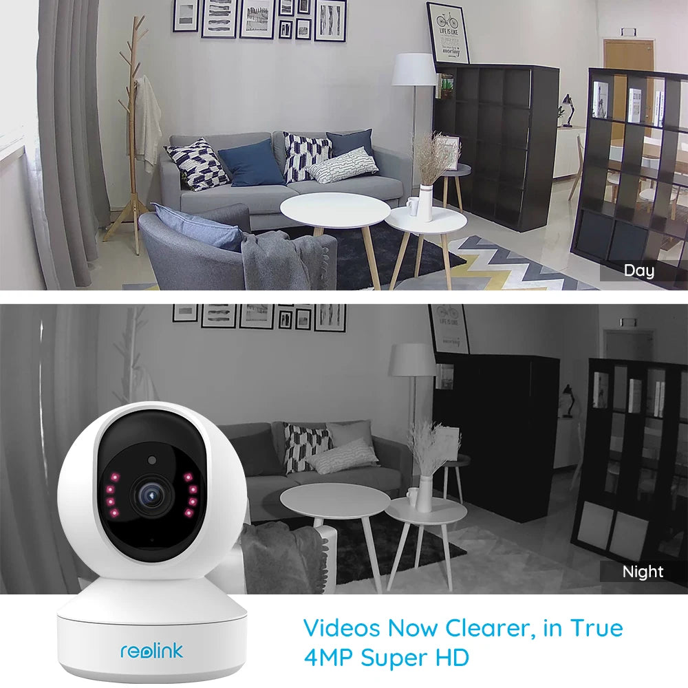 Reolink E1 Pro 4MP HD Pan/Tilt IP Camera Baby Monitor