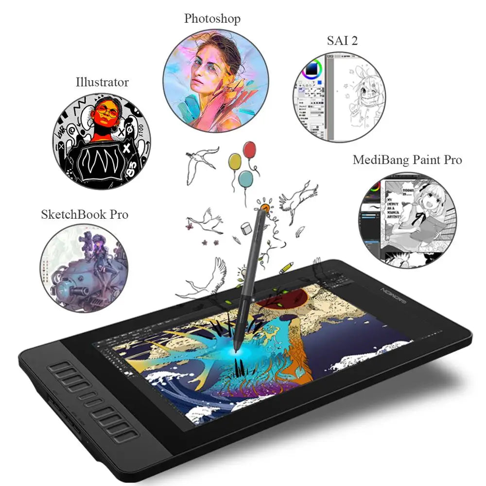 GAOMON Pen Display PD1561 15.6" IPS HD Graphics Drawing Tablet