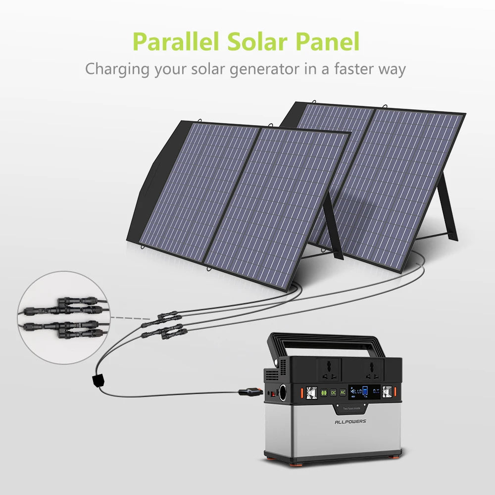 ALLPOWERS Foldable and Portable Solar Panel 100 / 200W