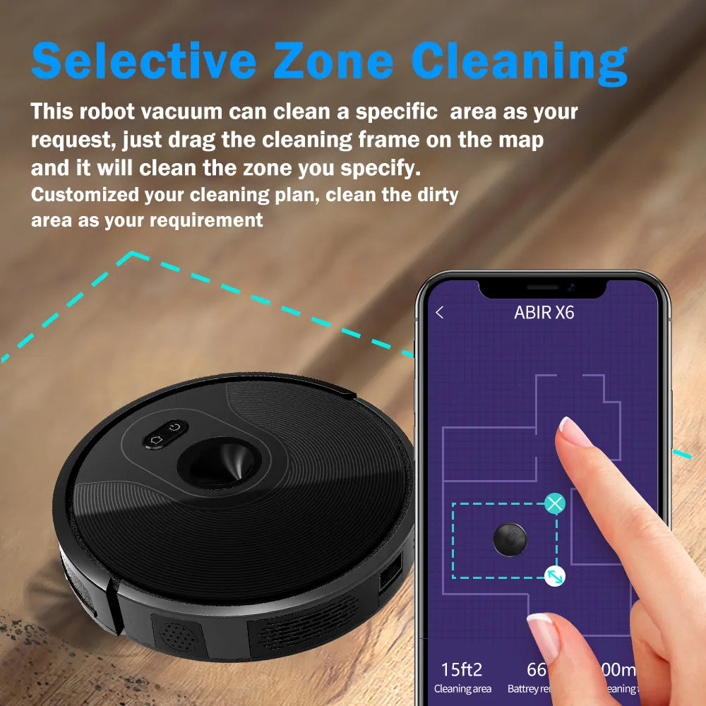 ABIR X6 Robot Vacuum Cleaner, Visual Navigation