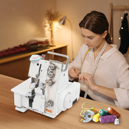 Bymaocar 100W Overlock Machine, 4-Thread Electric Sewing Machine
