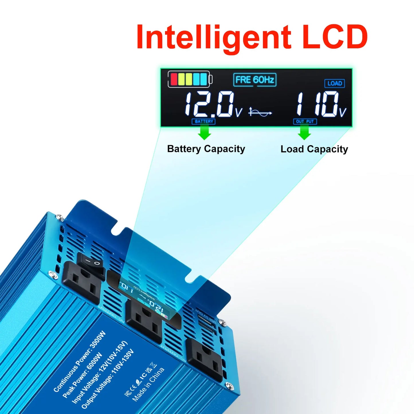 Foval 3000W 4000W 5000W 6000W Pure Sine Wave Inverter