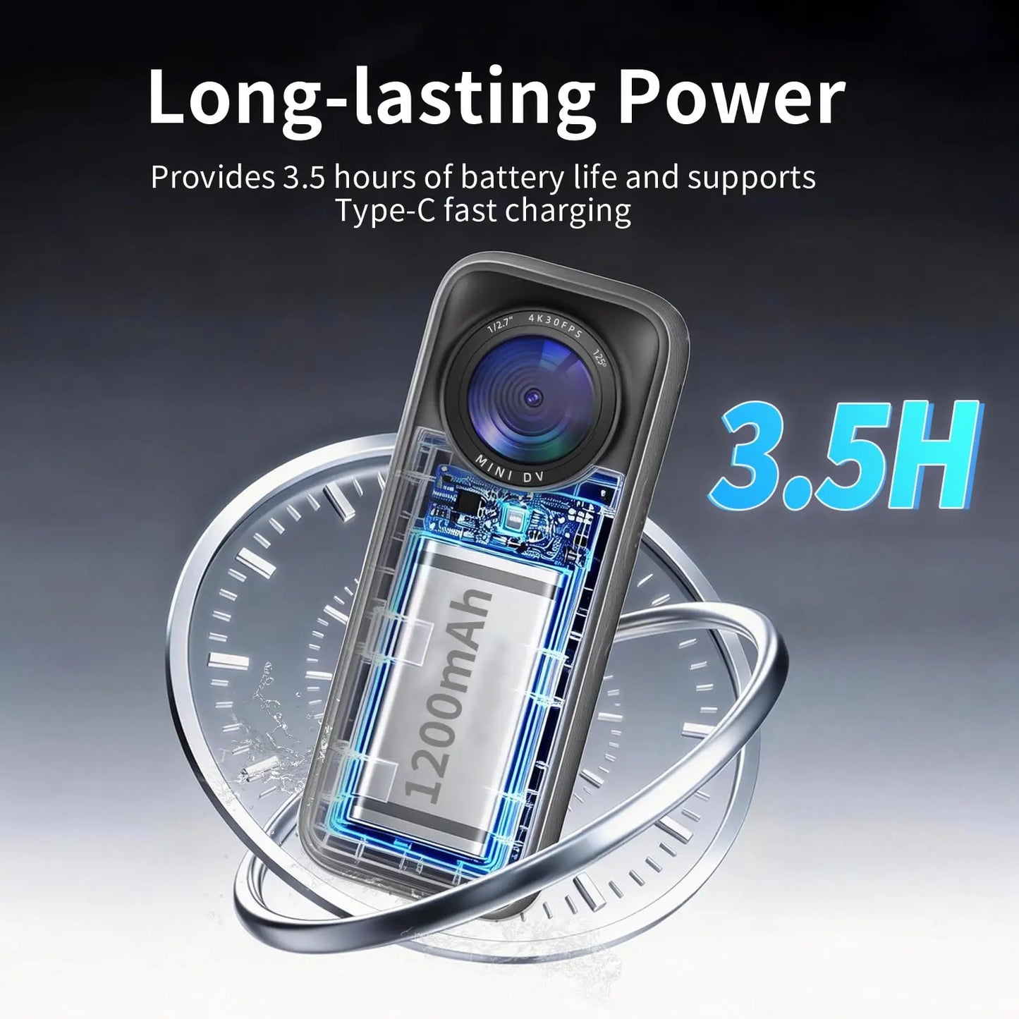 ZAKOTU 4K Action Camera Wi-Fi IPX6 Waterproof