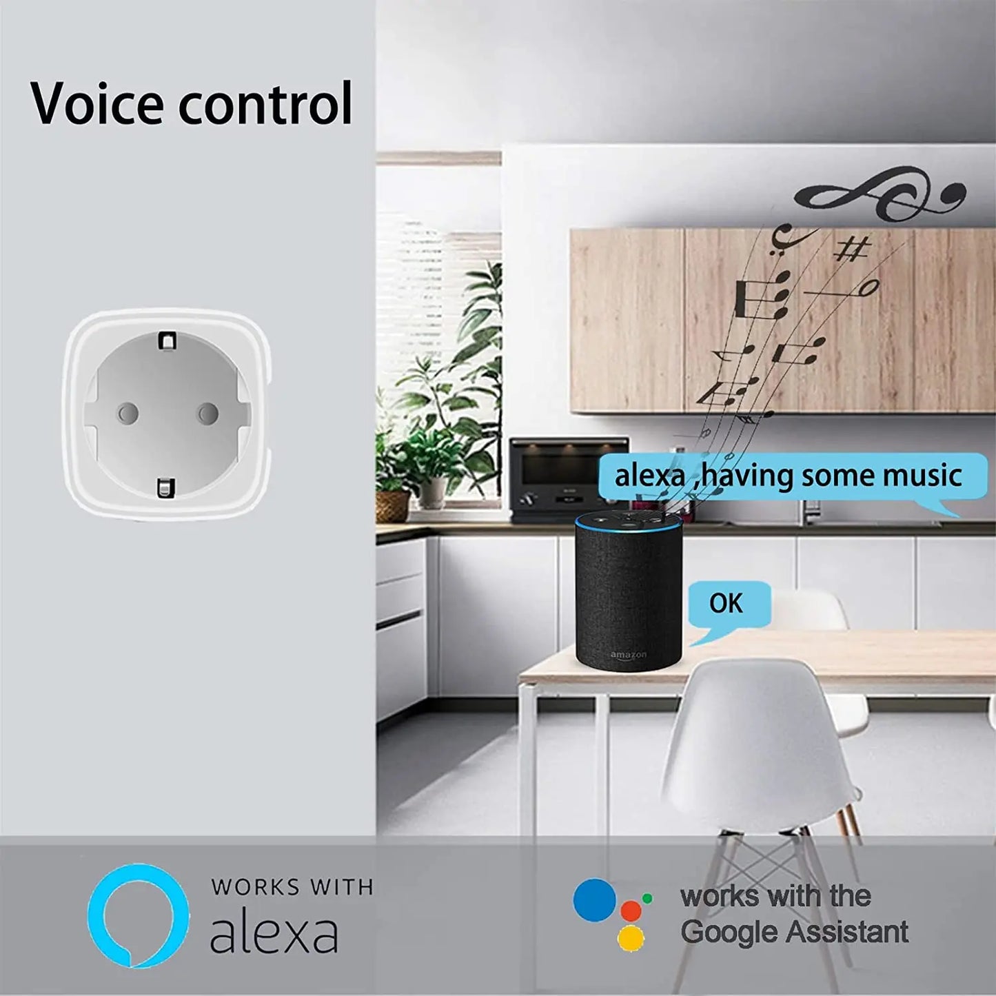 Tuya 16A,20A Smart Plug WiFi Socket Power Monitoring