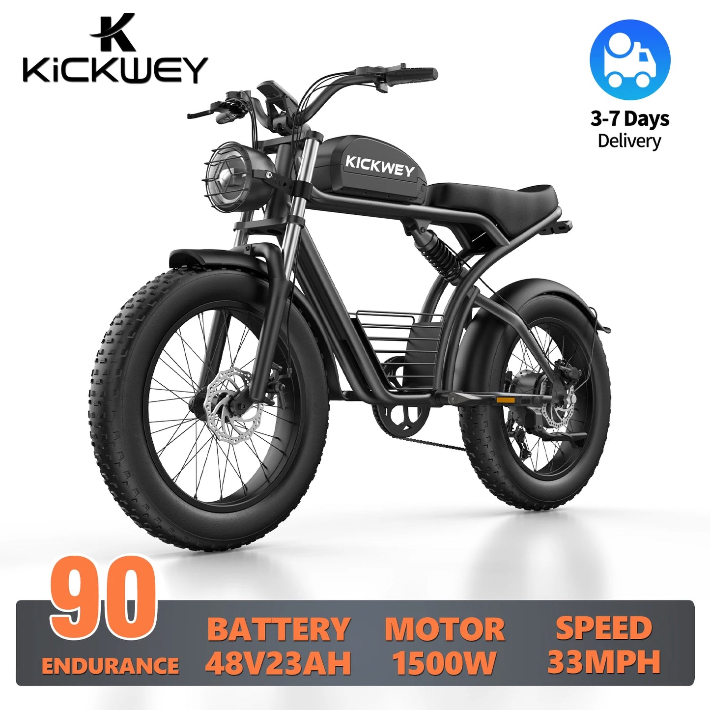 Kickwey K7 Adult Off-Road E-bike 1500W