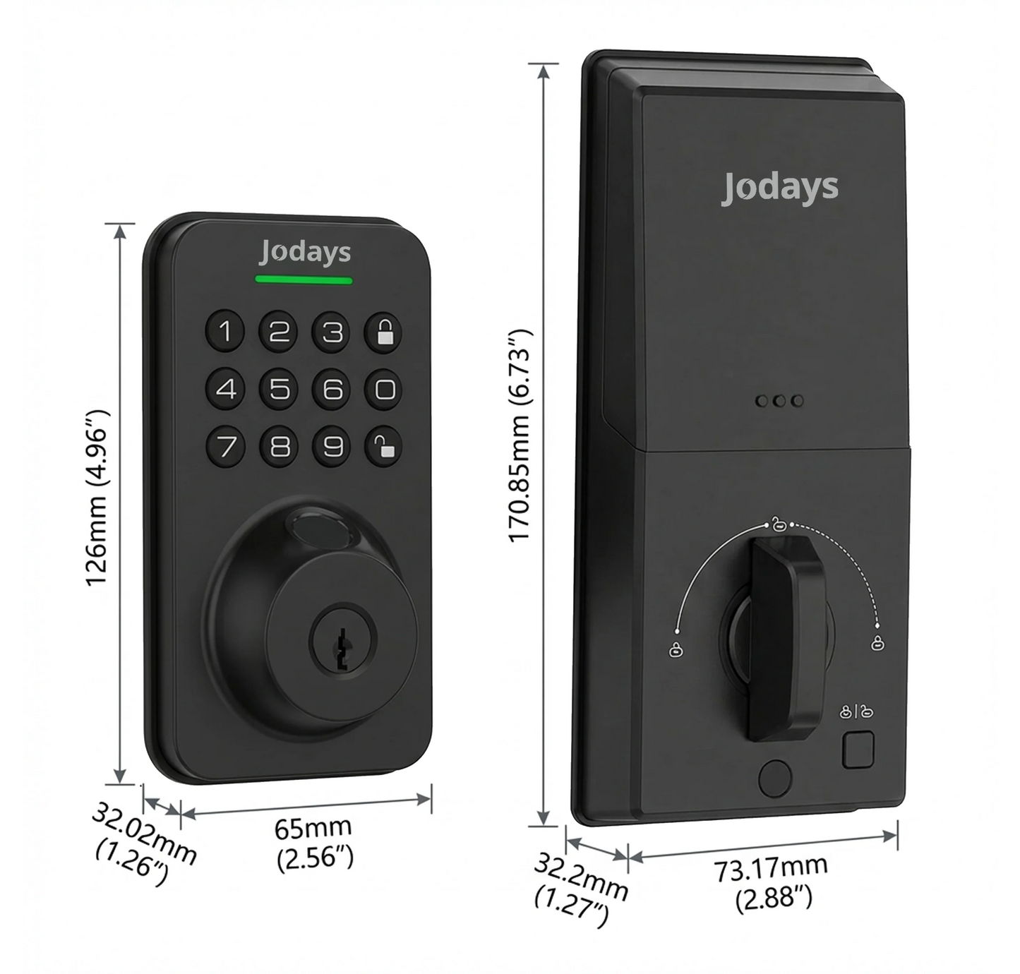 Jodays Smart Deadbolt Lock with Fingerprint & Keypad