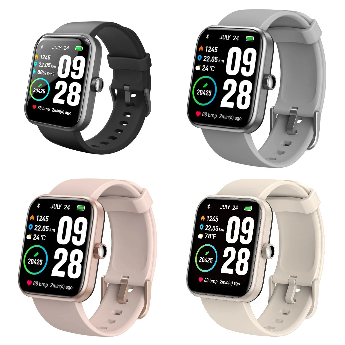 Refurbished TOZO S2 Smartwatch Waterproof