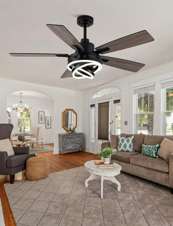 52" Chandelier Ceiling Fan with Lights