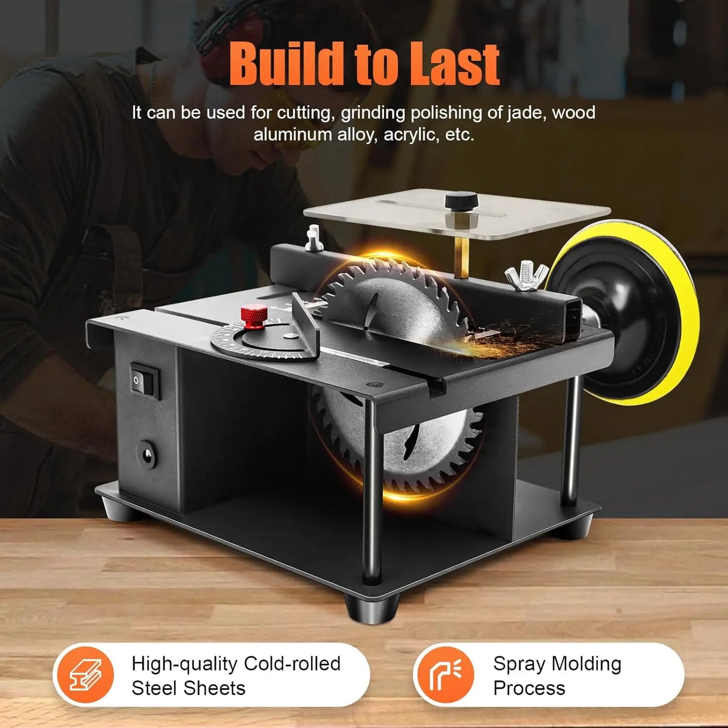 Mini Table Saw Multi-Function 200W 8500RPM