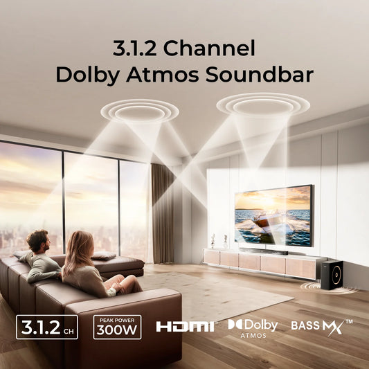 ULTIMEA Skywave F30 Soundbar 3.1.2ch 300W Dolby Atmos Soundbar