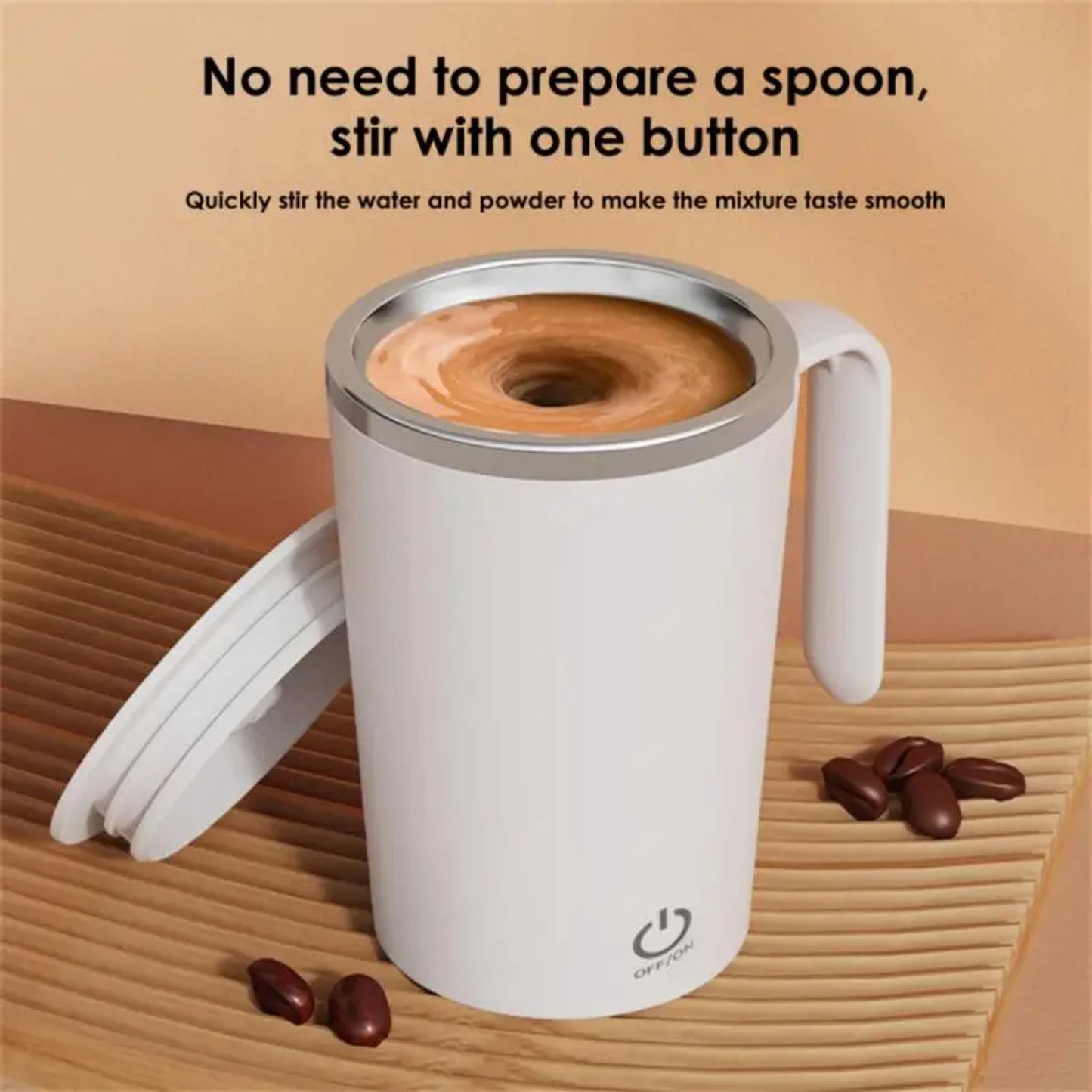 400ML Coffee Mixing Mug, Portable Automatic Stirring Cup