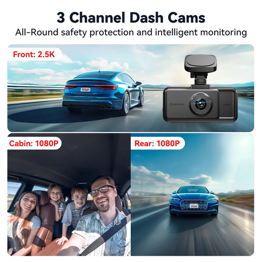 REDTIGER A6  4K Dash Cam 5.8Ghz Wi-Fi