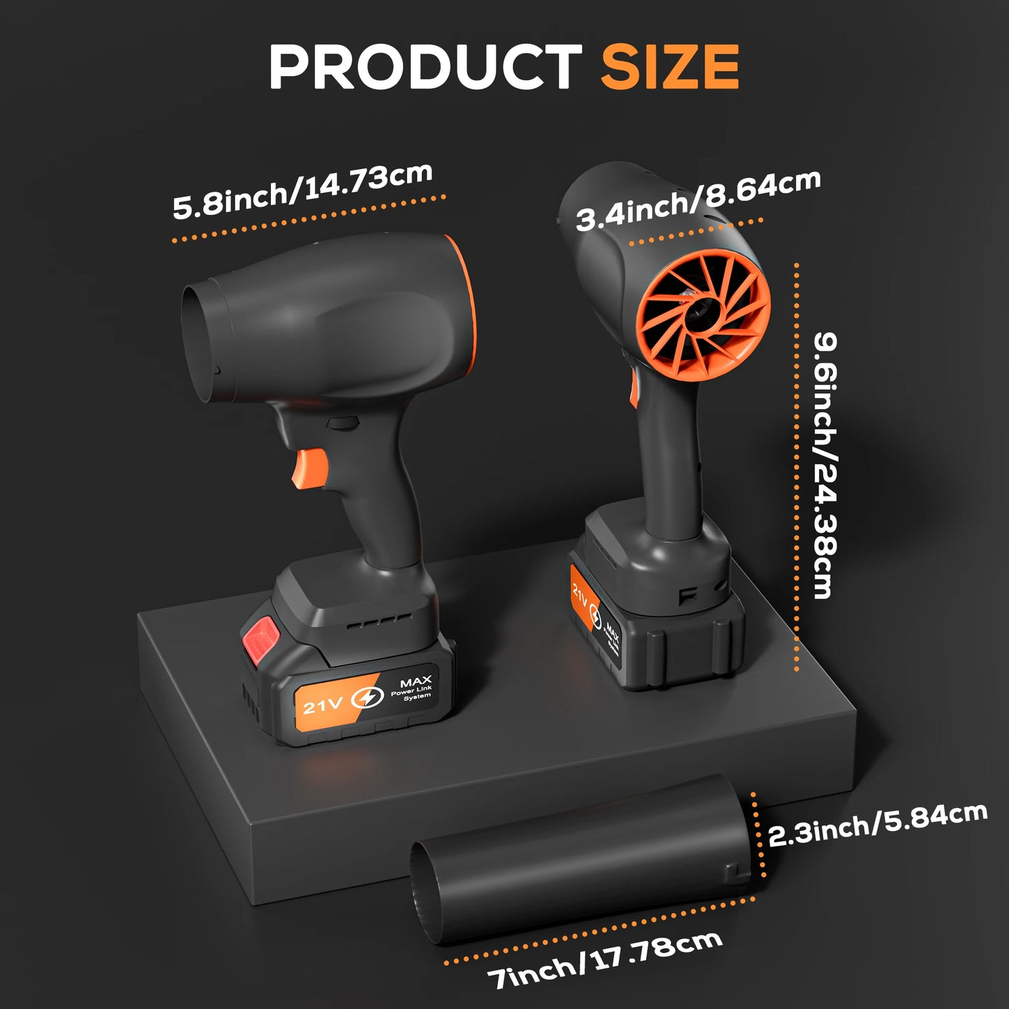 MUTAK Cordless Leaf Blower, Portable Handheld Dust Cleaner