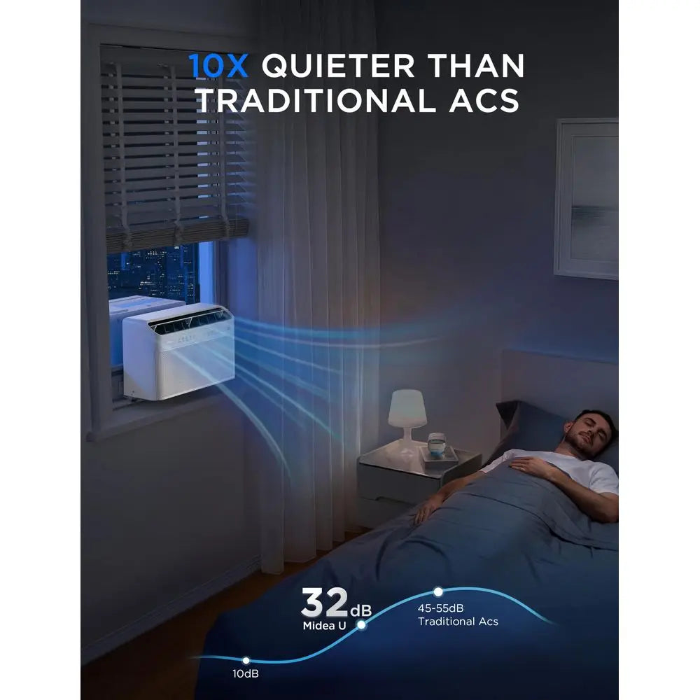 12,000 BTU U Shaped Smart Inverter Window Air Conditioner