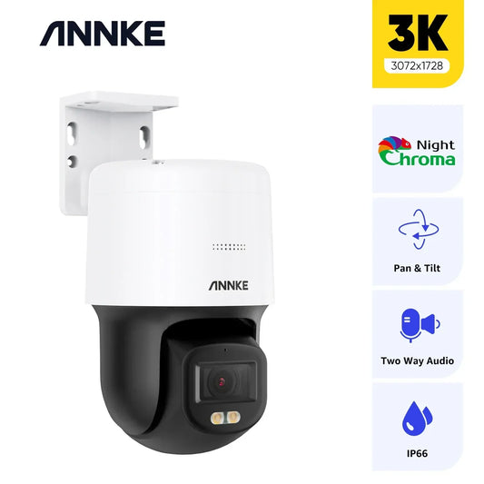 Annke 6MP POE Full Color Camera Outdoor POE Two Way Audio