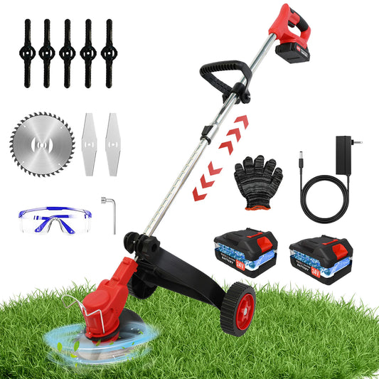 Electric Cordless Grass Trimmer Lawn Mower Weed Edger